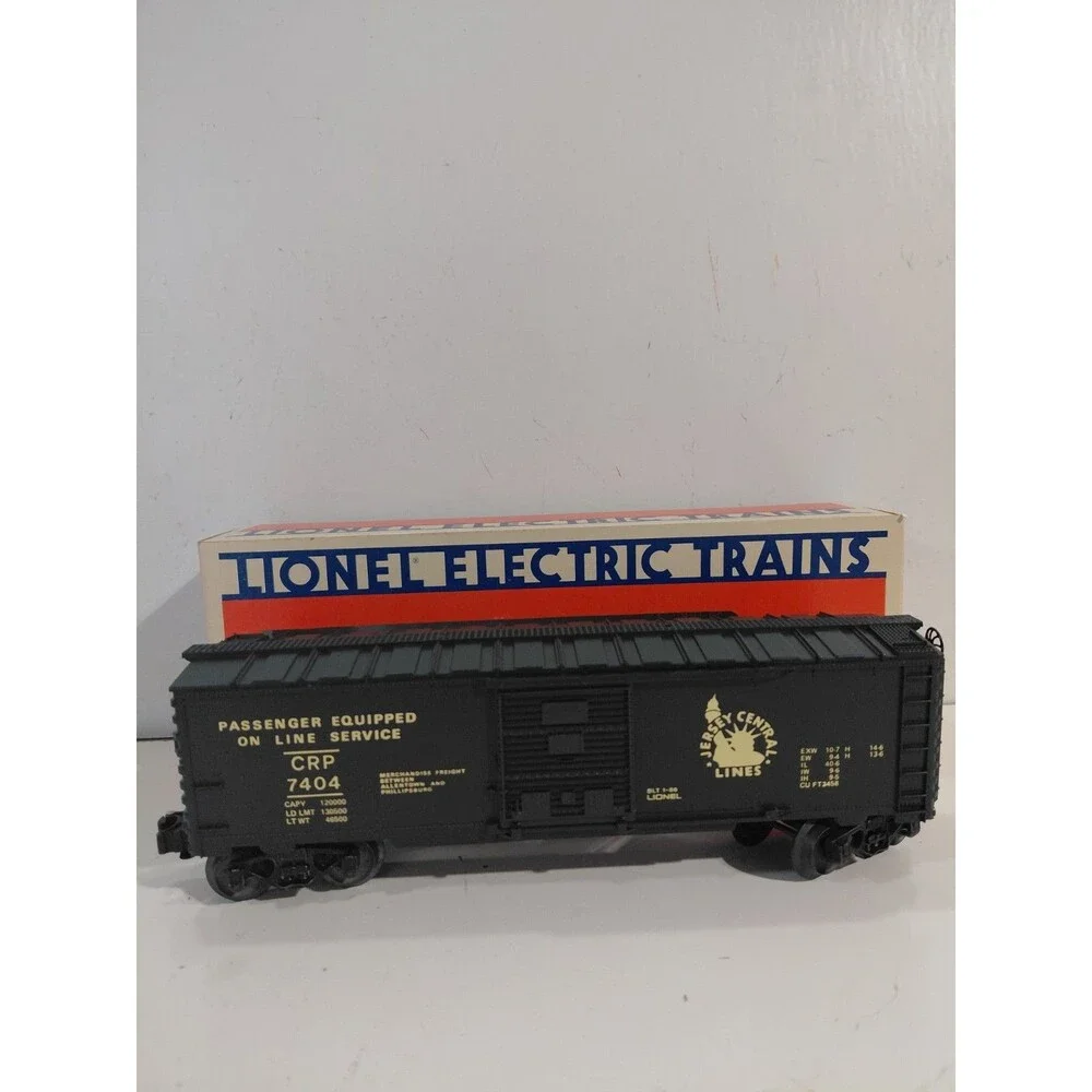 Lionel 6-7404 Train O Gauge Model Railroad Jersey Central Lines Boxcar w/Box